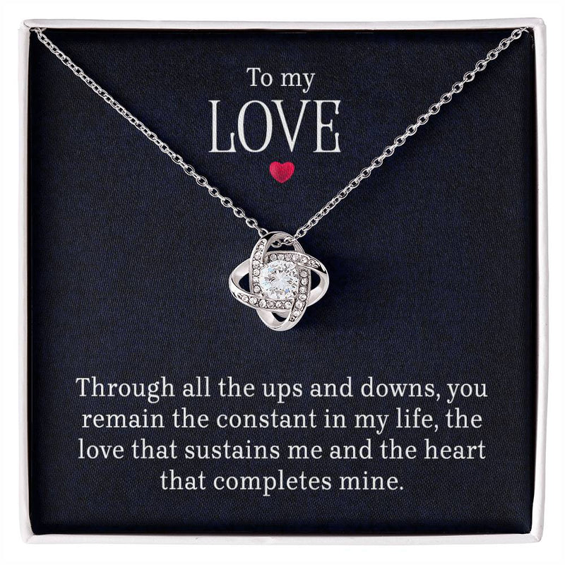 To My Love – Love Knot Necklace