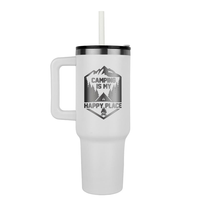 Camping Is My Happy Place – Pinnacle 40oz Tumbler